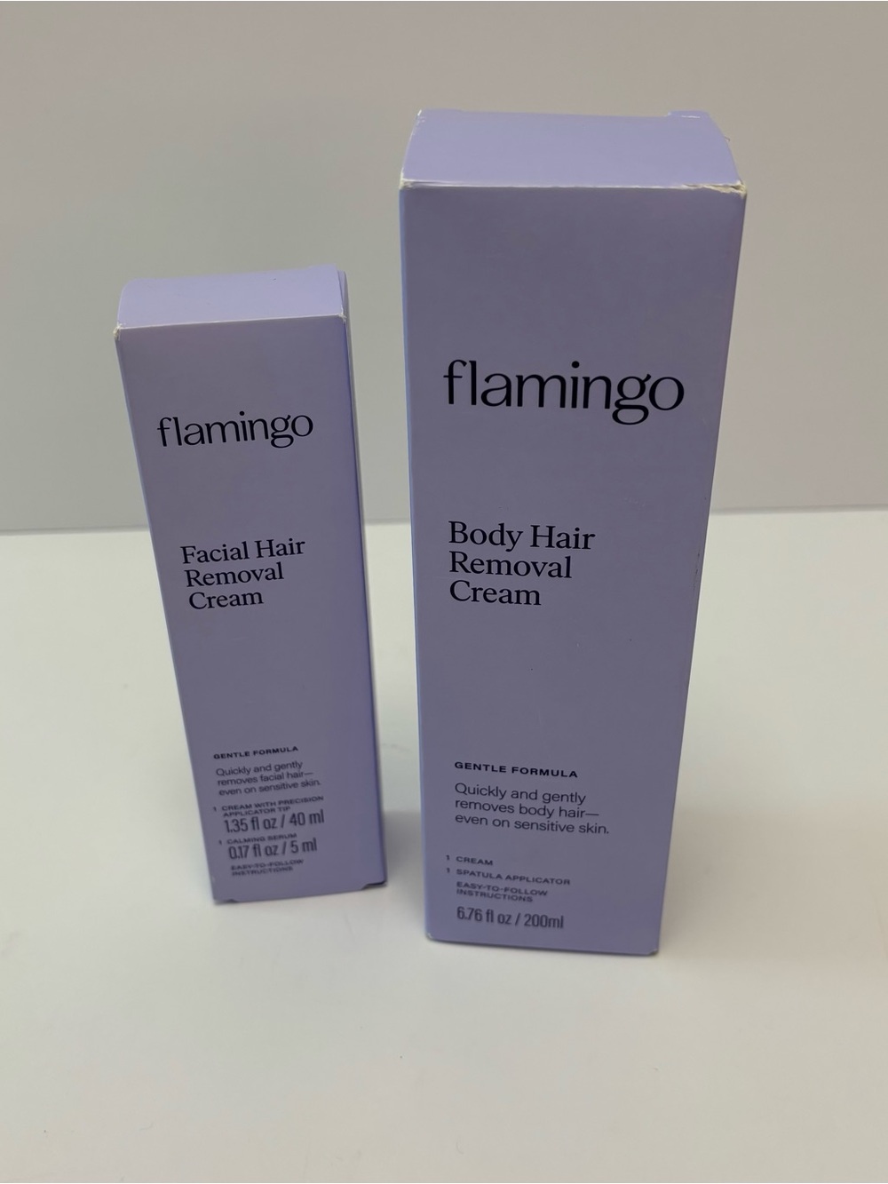 Flamingo Facial & Body Hair Removal Cream Set – New